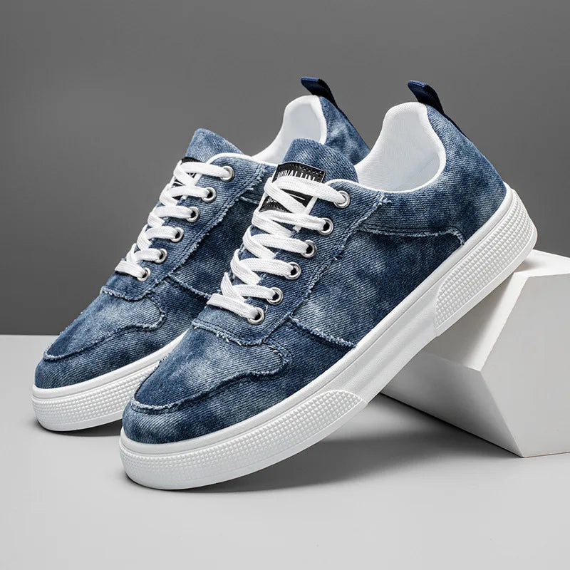 Washed Denim Sneakers for Men β Rugged Style & All-Day Comfort