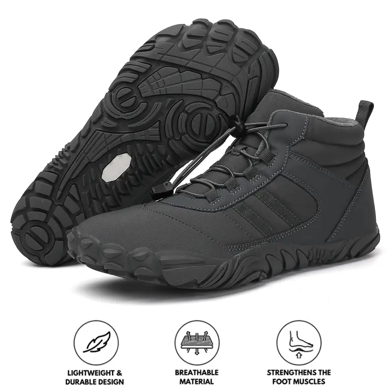 Waterproof Barefoot Shoes for Men β Comfort & Support for Winter Adventures 10