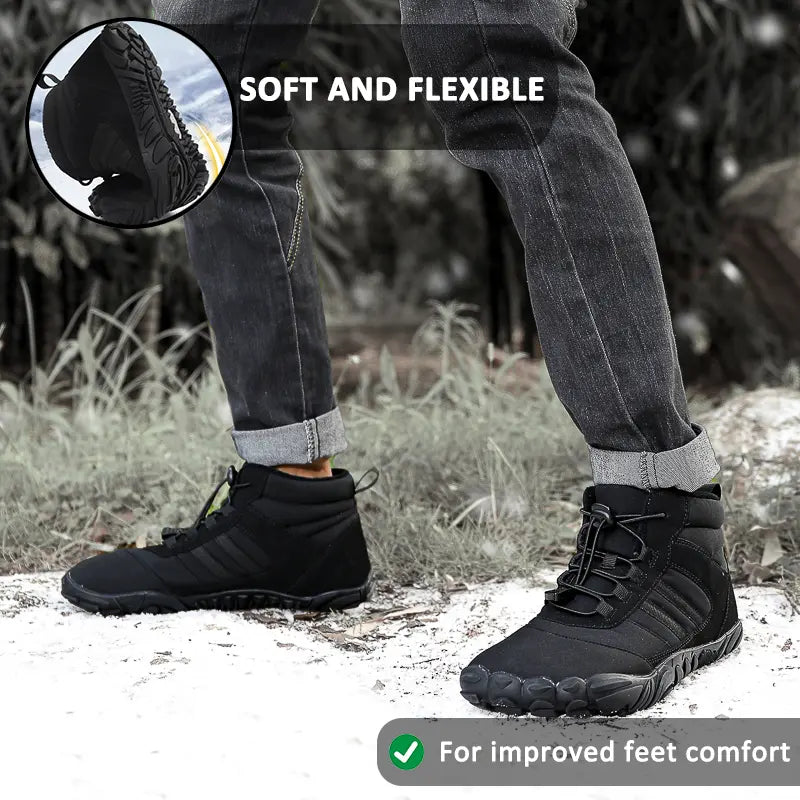 Waterproof Barefoot Shoes for Men β Comfort & Support for Winter Adventures 2