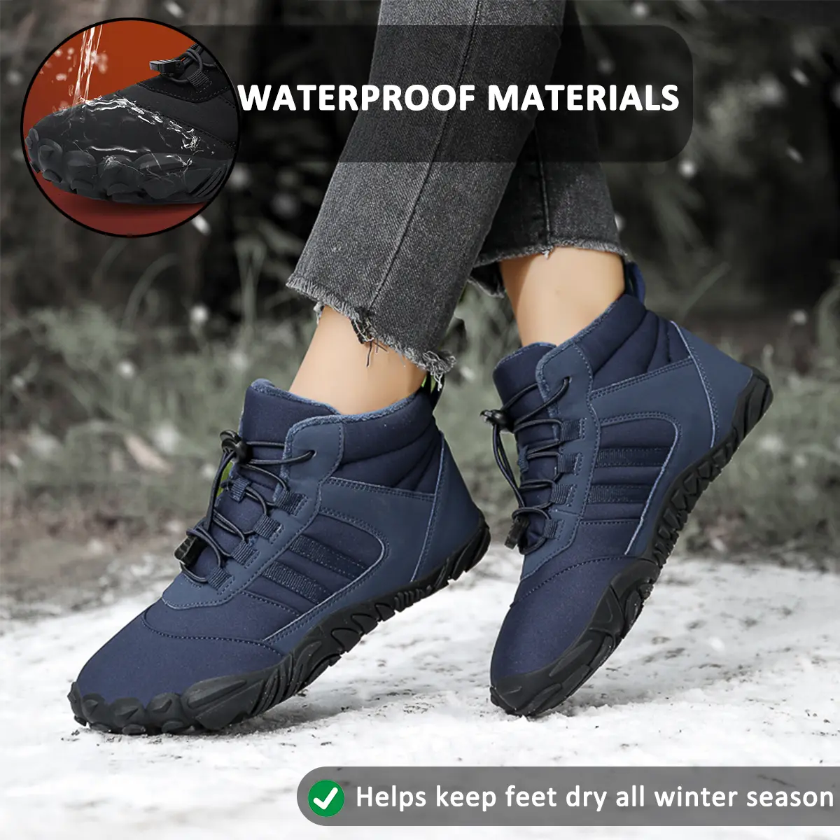 Waterproof Barefoot Shoes for Men β Comfort & Support for Winter Adventures 3