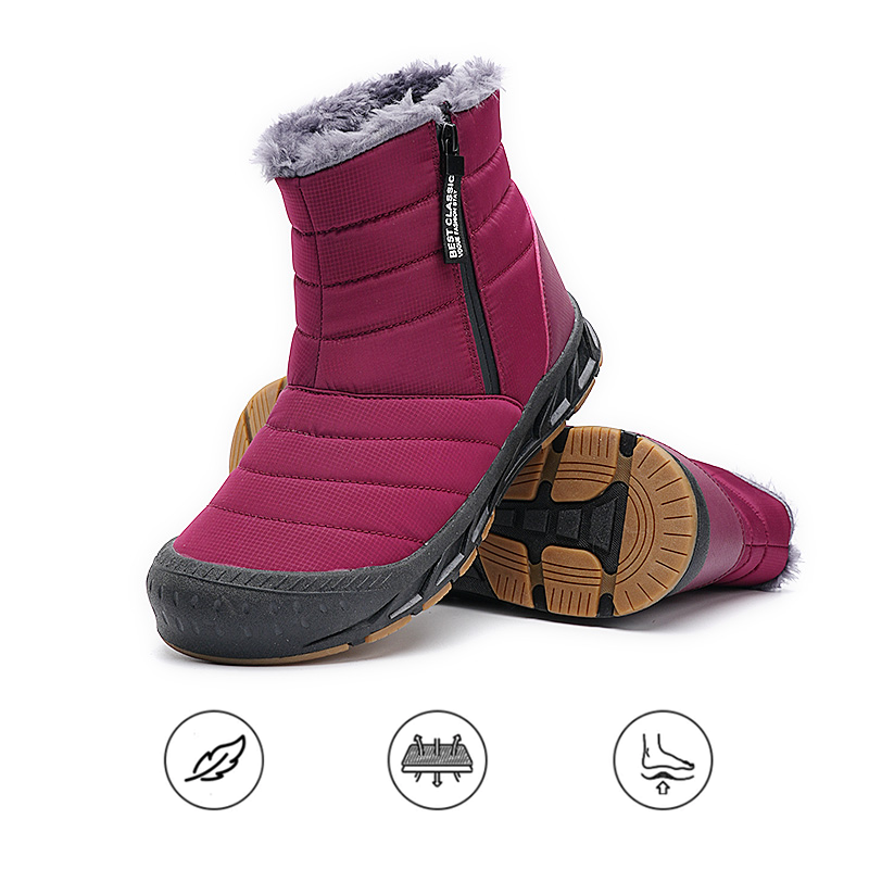 Waterproof High Top Snow Boots for Men & Women β Comfortable & Supportive for Winter Adventures 8