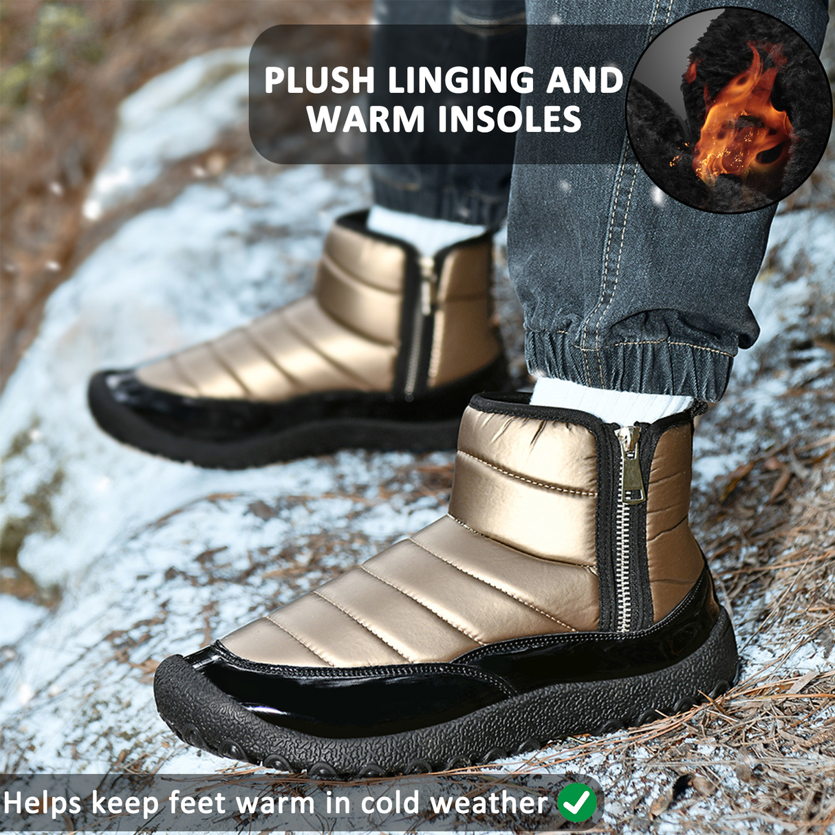 Waterproof Hiking Boots for Men β Comfortable & Supportive Winter Footwear 3