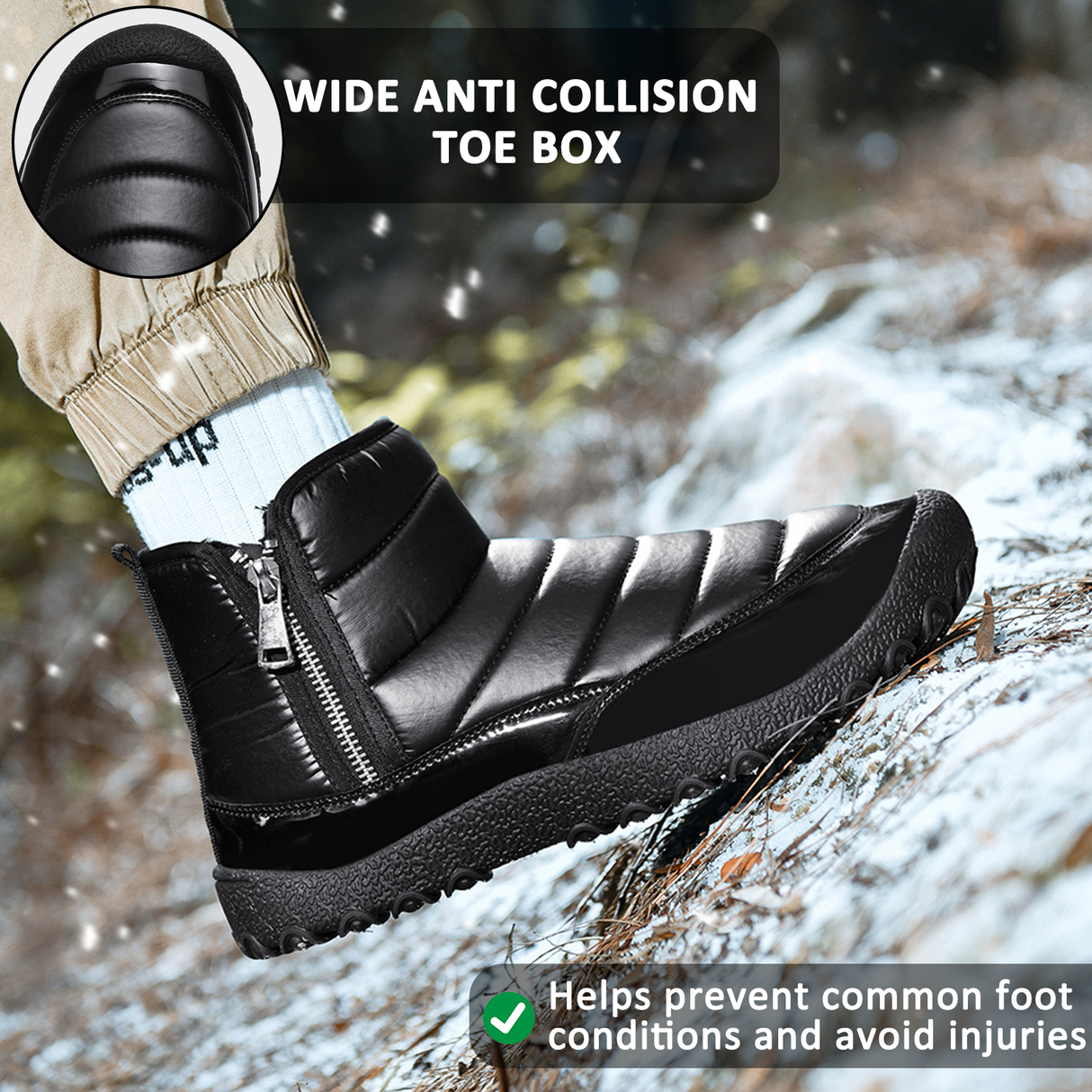 Waterproof Hiking Boots for Men β Comfortable & Supportive Winter Footwear 4