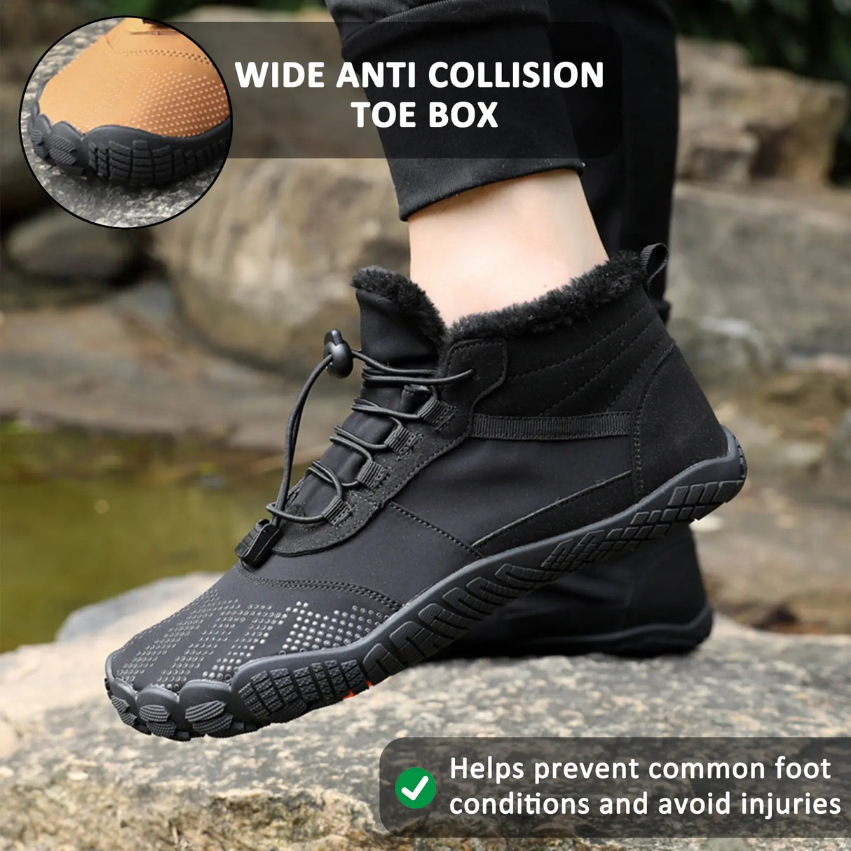 Waterproof Hiking Shoes for Men β Warm & Non-Slip Design 4