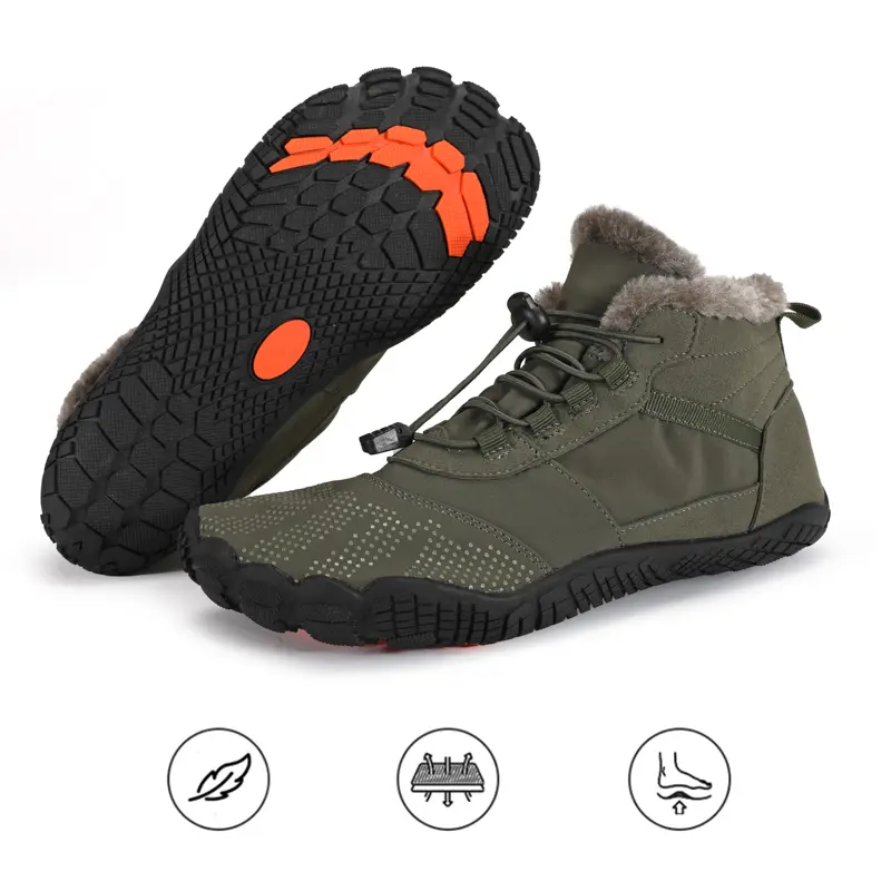 Waterproof Hiking Shoes for Men β Warm & Non-Slip Design 8