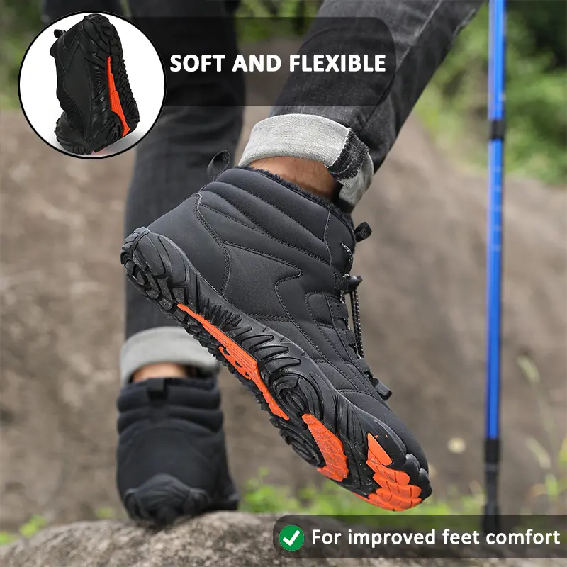 Waterproof Hiking Shoes for Unisex β Thick & Warm Comfort 1