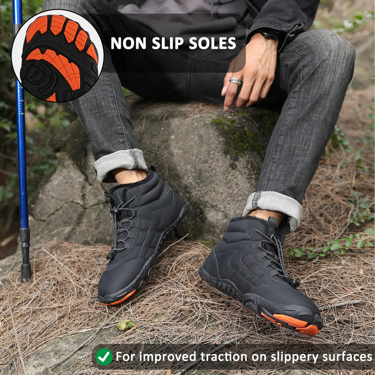 Waterproof Hiking Shoes for Unisex β Thick & Warm Comfort 4