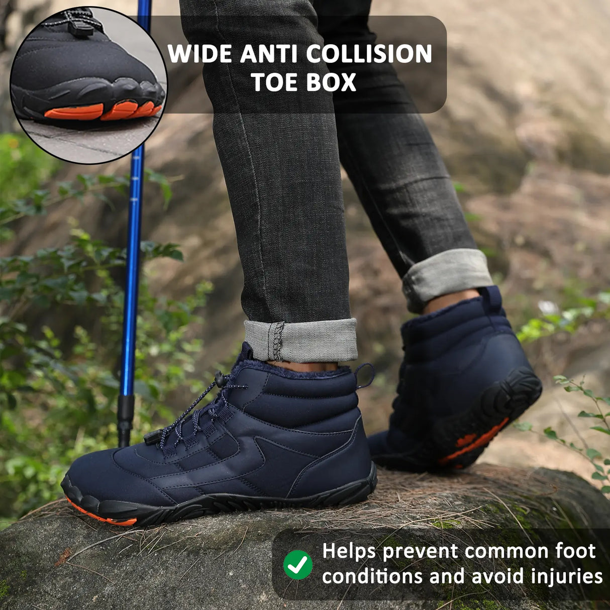 Waterproof Hiking Shoes for Unisex β Thick & Warm Comfort 5