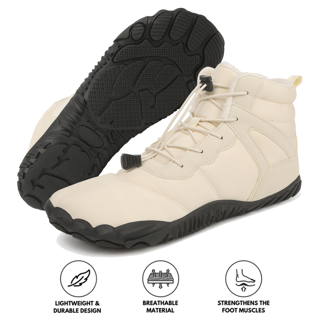 Waterproof Mid-Tube Hiking Boots for Men β Comfortable & Non-Slip Design 0