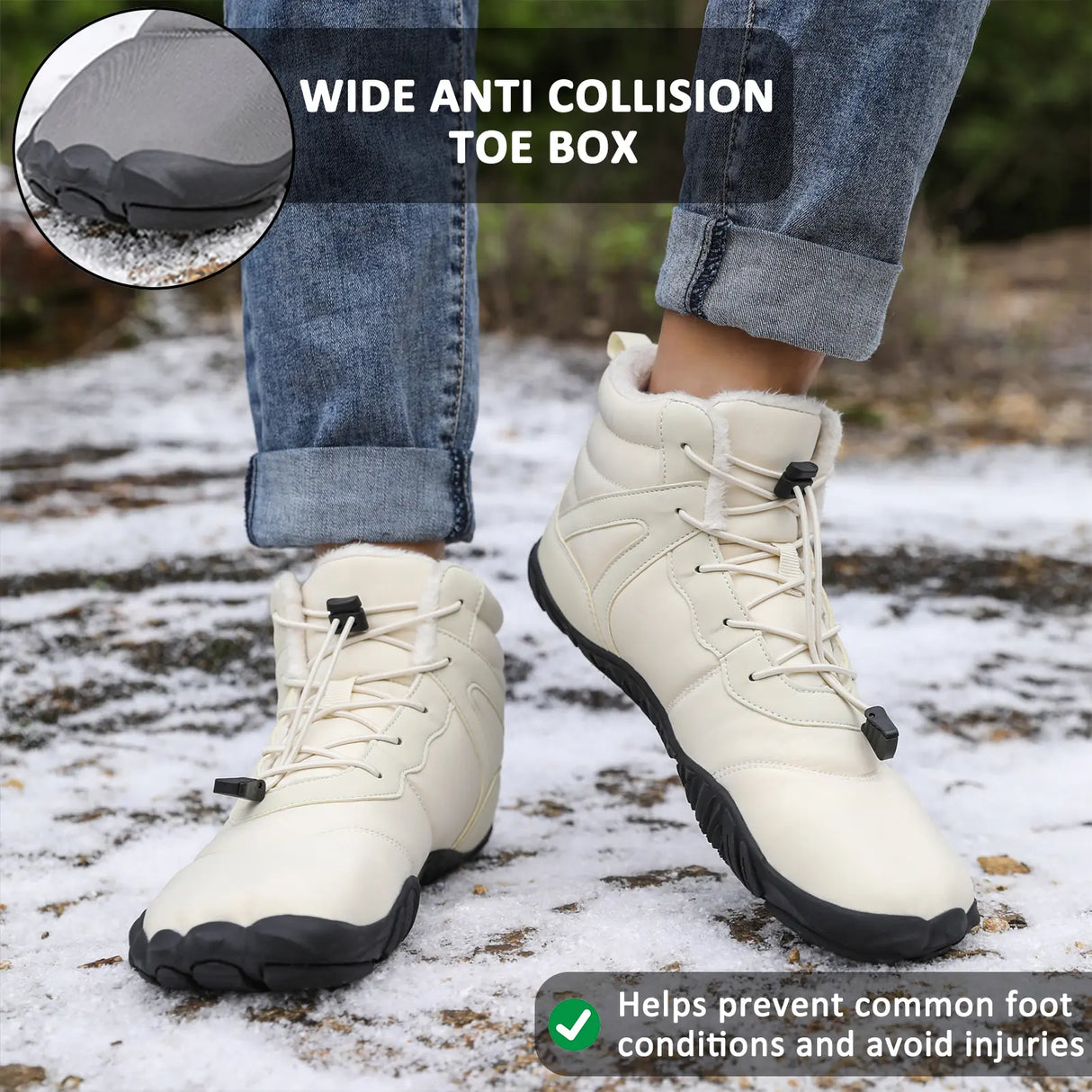 Waterproof Mid-Tube Hiking Boots for Unisex β Comfortable & Non-Slip Design 3