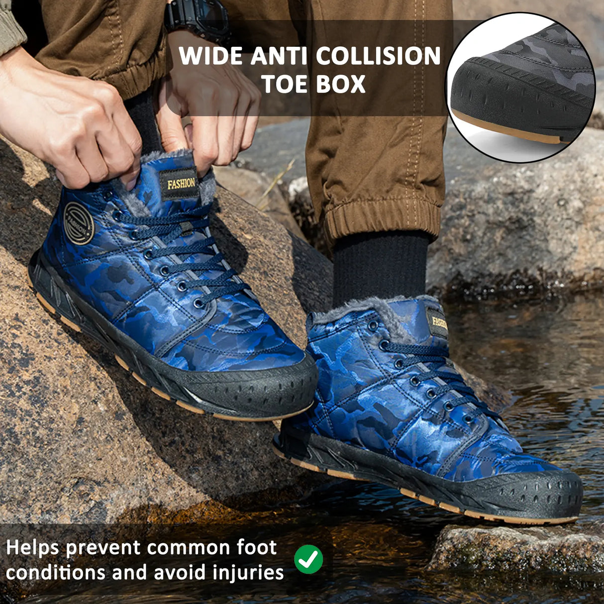 Waterproof Snow Boots for Men β Warm & Comfortable for Outdoor Adventures 3