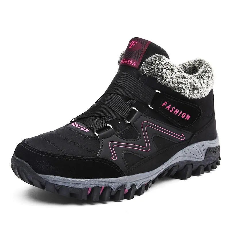 Waterproof Suede Black Ankle Boots for Women β Cozy & Stylish Winter Footwear 4
