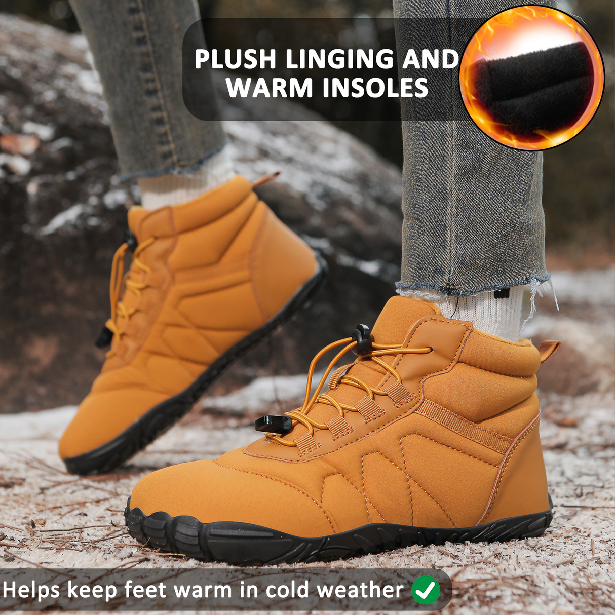 Waterproof Winter Boots for Men and Women β Comfortable & Non-Slip Design 2