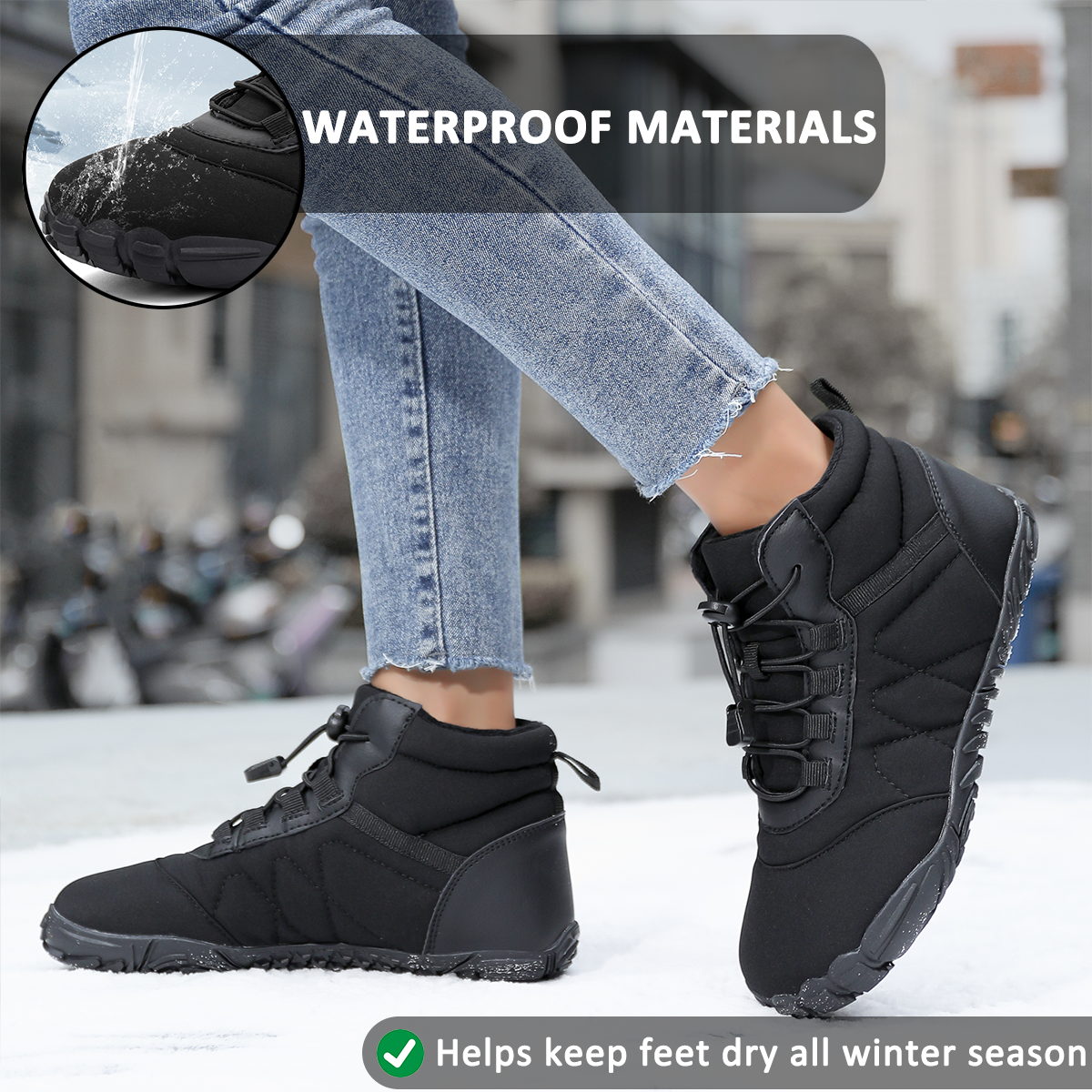Waterproof Winter Boots for Men and Women β Comfortable & Non-Slip Design 3