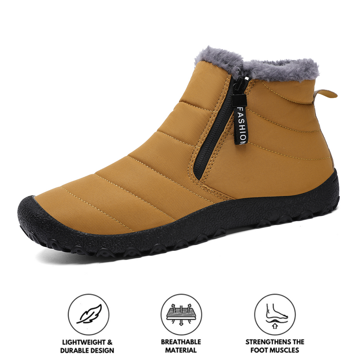 Waterproof Winter Hiking Boots for Unisex β Comfortable & Non-Slip Design 0