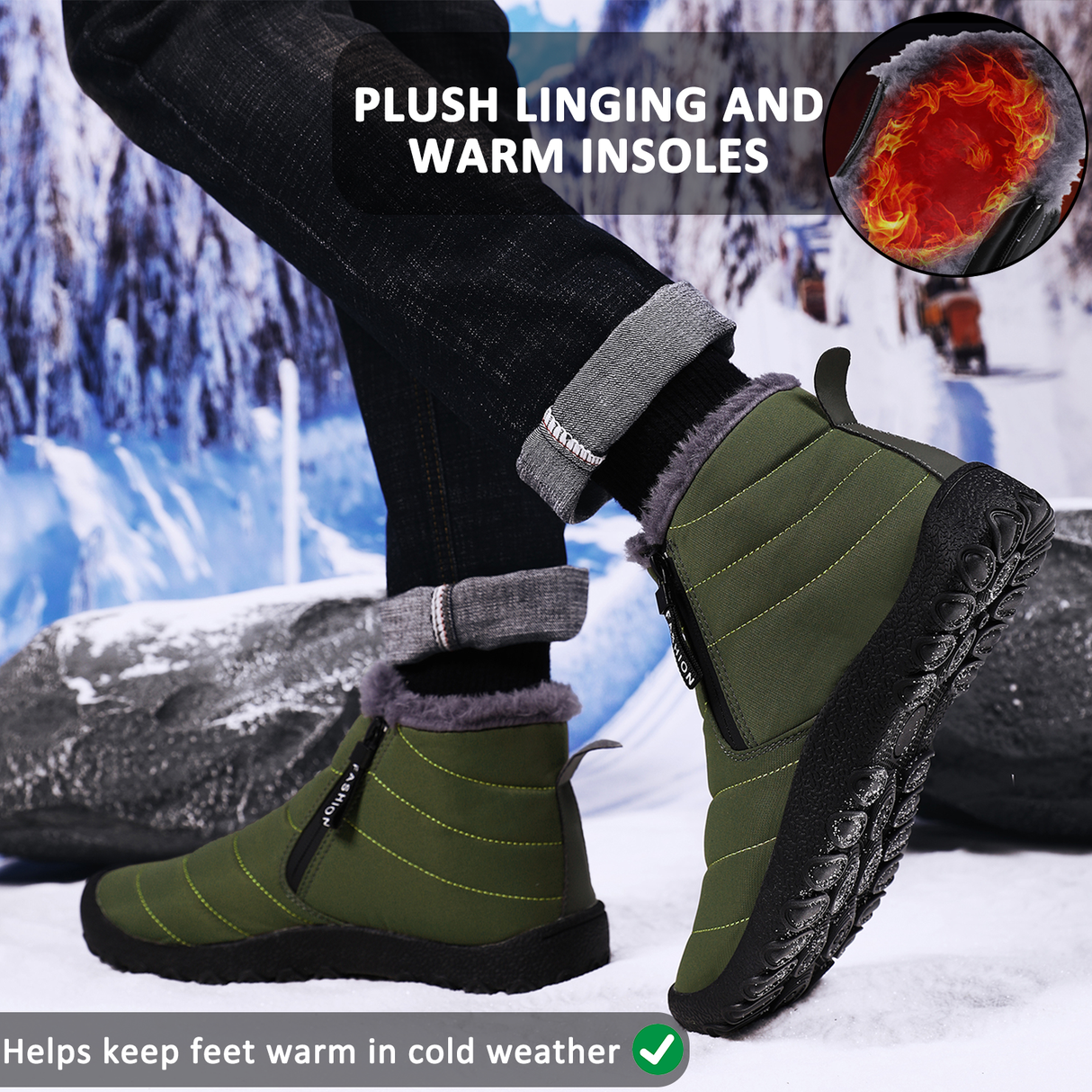 Waterproof Winter Hiking Boots for Unisex β Comfortable & Non-Slip Design 3