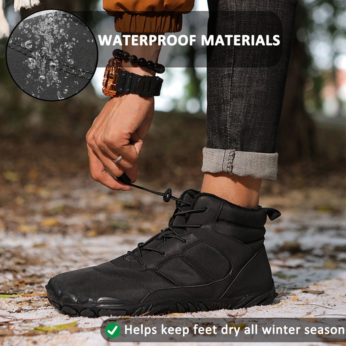 Waterproof Winter Hiking Boots for Unisex β Comfortable & Supportive Design 4
