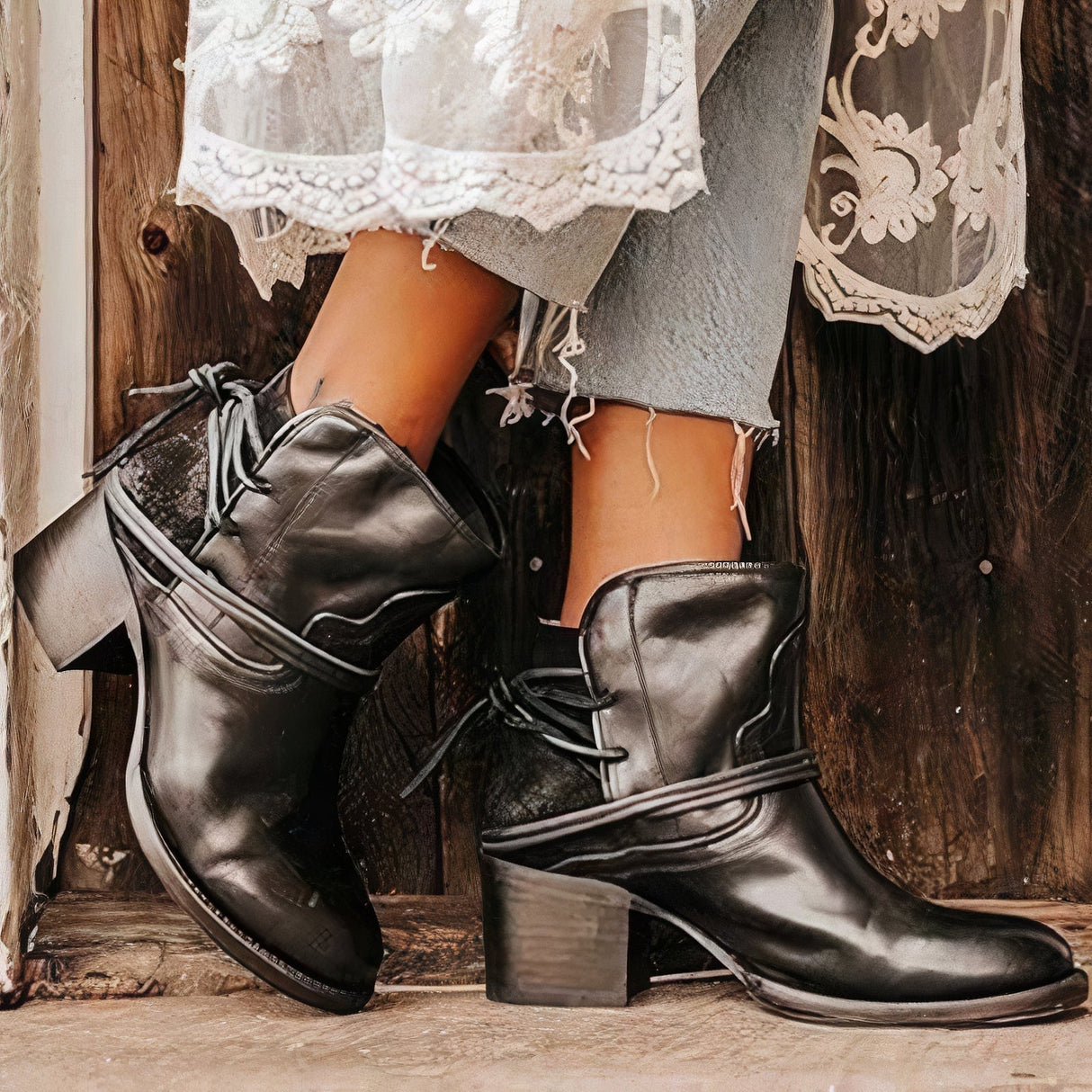 Western-Inspired Ankle Boots for Women β Chic & Versatile