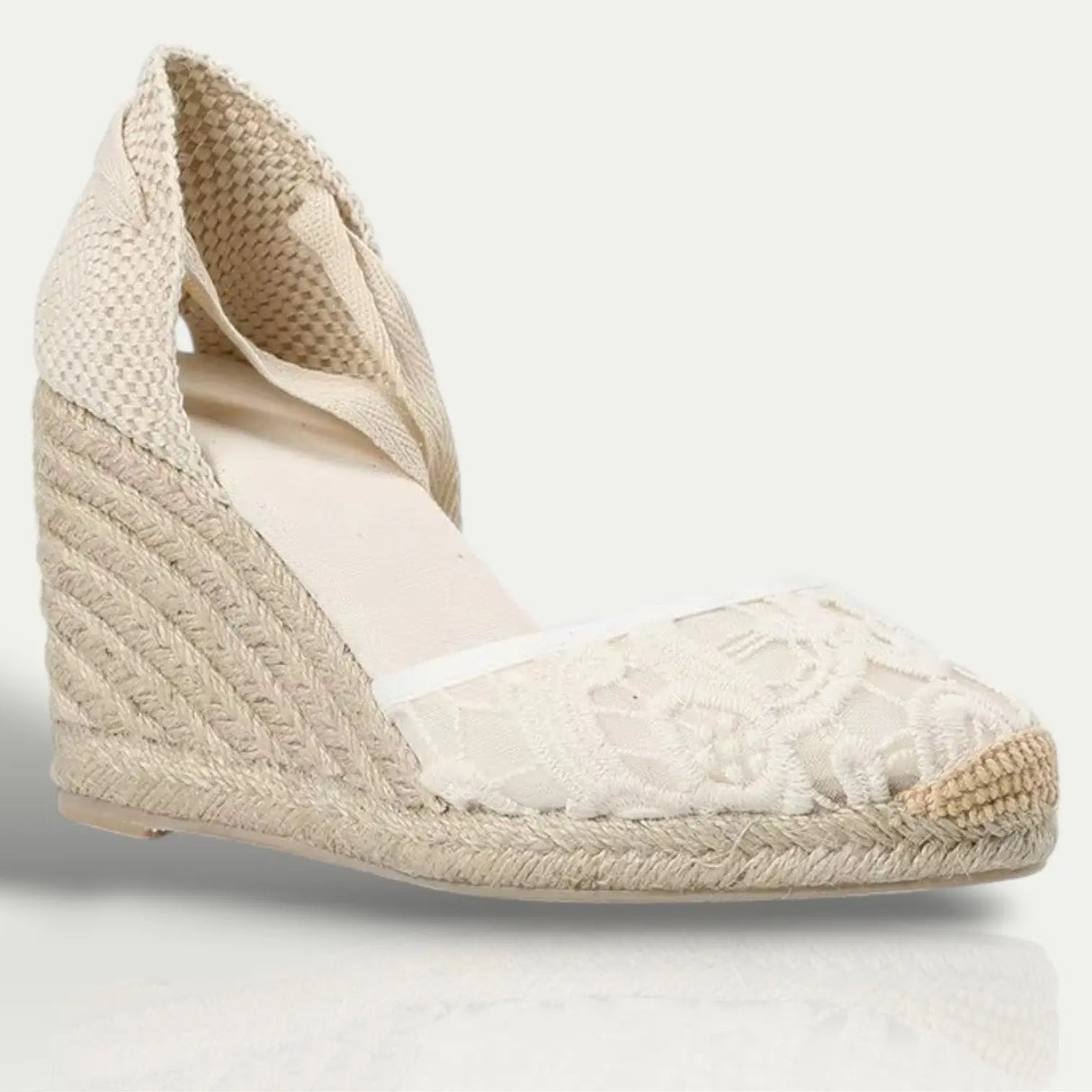 Women's Wedge Espadrille Sandals β Lace-Up, Soft & Stylish