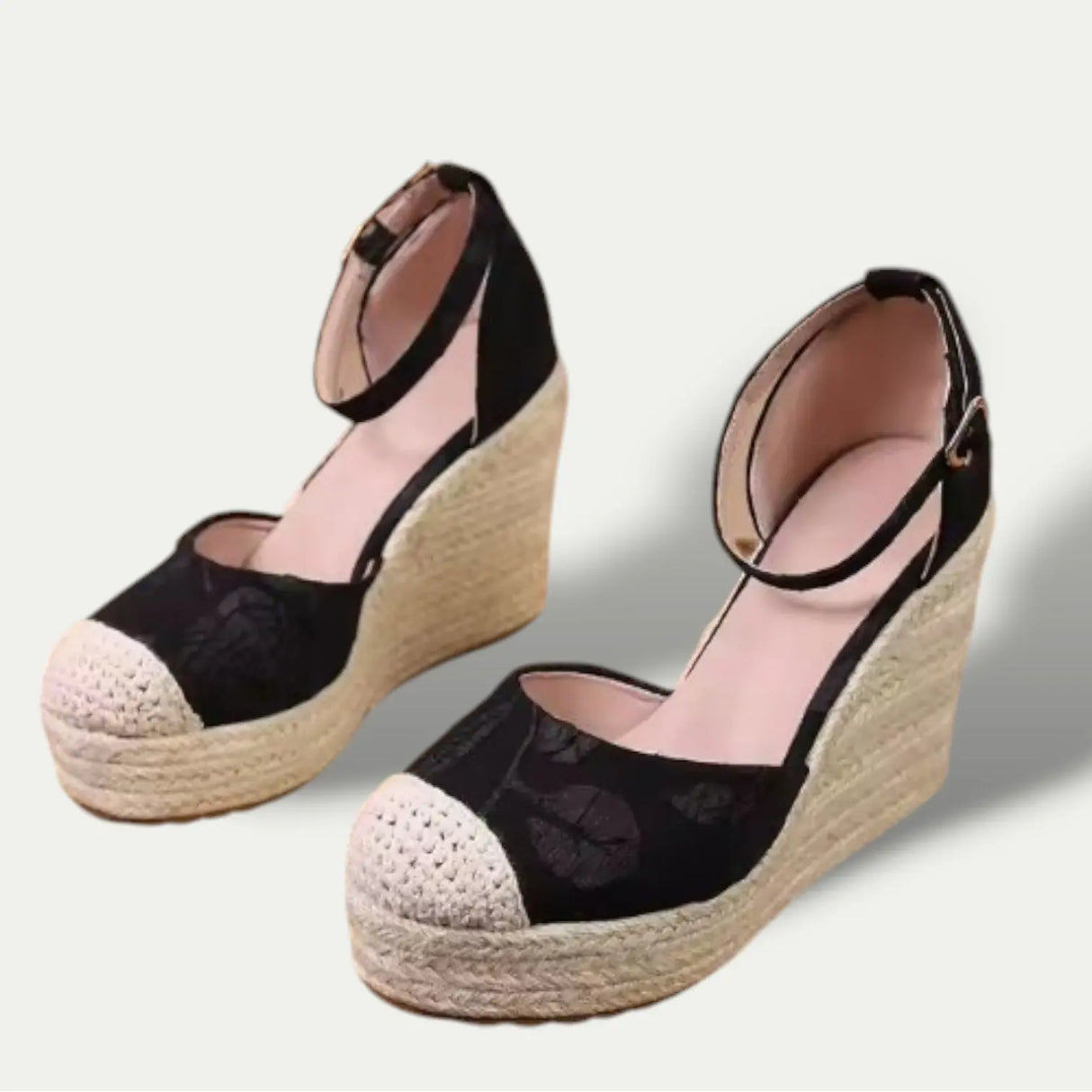 Womens Wedge Sandals Floral Boho Style