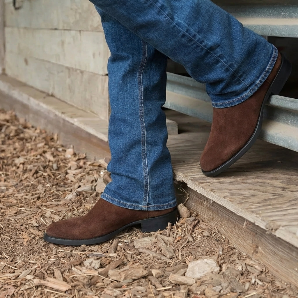 High-Top Cowboy Boots for Men – Stylish & Durable Design