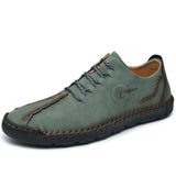Hand-Stitched Leather Casual Shoes for Men – Soft, Flexible & Non-Slip Comfort