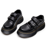 Platform Mary Jane Shoes for Women – Double Buckle Strap Design