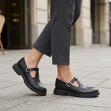 Women's Mary Jane Shoes with Buckle Strap – Vintage Brogue Style