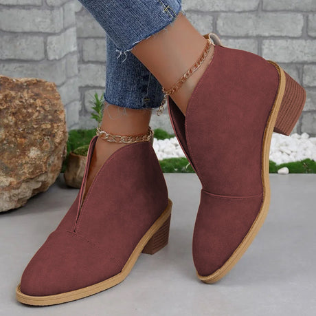 Almond Toe Ankle Boots for Women – Chic & Effortless Style