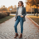 Almond Toe Ankle Boots for Women – Chic & Effortless Style