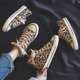 Animal Print High-Top Sneakers for Unisex – Bold & Trendy Style