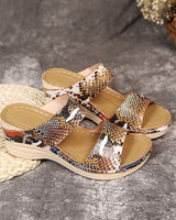 Animal Print Wedge Sandals for Women – Stylish & Comfortable Everyday Wear