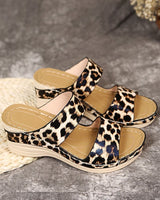 Animal Print Wedge Sandals for Women – Stylish & Comfortable Everyday Wear