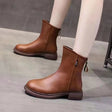 Back Zipper Winter Boots for Women – Warm & Stylish Comfort
