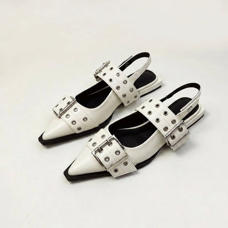 Pointed Sandals for Women – Bold & Stylish Design with Wide Buckle Straps