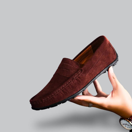 Belezza Classic Loafers with Soft Suede and Comfortable Fit