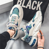 Belezza | Men's Patterned PU Platform Trainers
