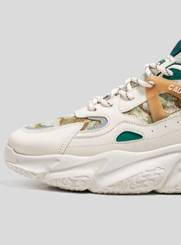 Belezza | Men's Patterned PU Platform Trainers