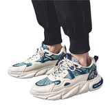 Belezza | Men's Patterned PU Platform Trainers