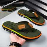 Belezza | Stylish Mixed Color Flip Flops with Non-Slip Sole for Men