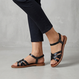 Elastic Strap Flat Sandals – Casual Comfortable Summer Walking Sandals