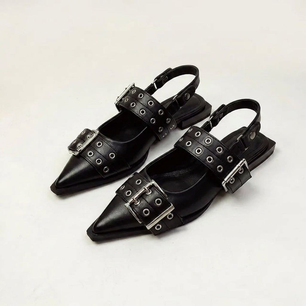 Pointed Sandals for Women – Bold & Stylish Design with Wide Buckle Straps