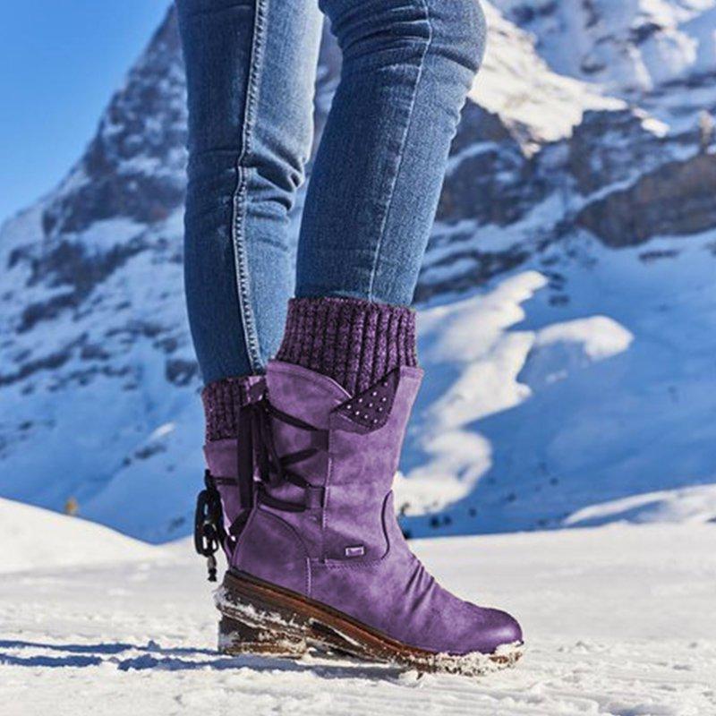 Black Ankle Boots – Orthopedic Support – Comfortable & Warm for Women
