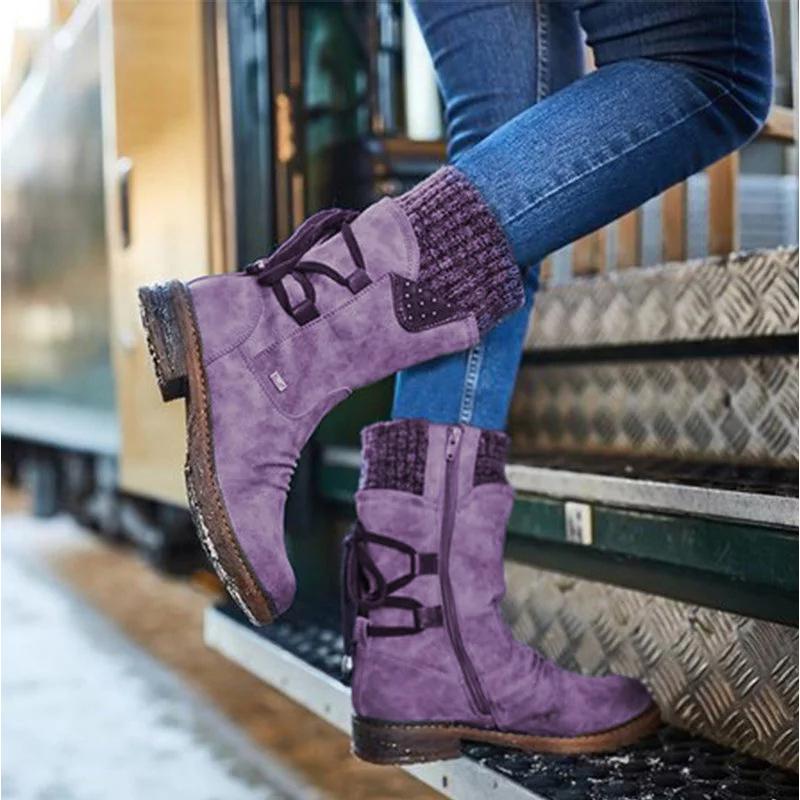 Black Ankle Boots – Orthopedic Support – Comfortable & Warm for Women