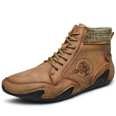 Black Leather Ankle Boots for Men – Comfortable & Slip-Resistant 5