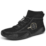 Black Leather Ankle Boots for Men – Comfortable & Stylish 4