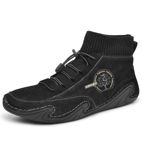Black Leather Ankle Boots for Men – Comfortable & Stylish 4