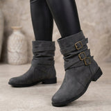 Buckle Ankle Boots for Women – Stylish & Comfortable