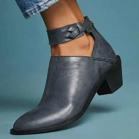 Block Heel Black Ankle Boots for Women – Stylish & Comfortable Booties