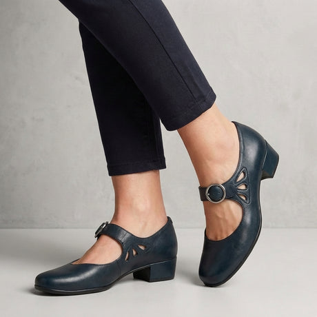 Vintage Mary Jane Heels – Classic Strap Low Heel Comfort Shoes